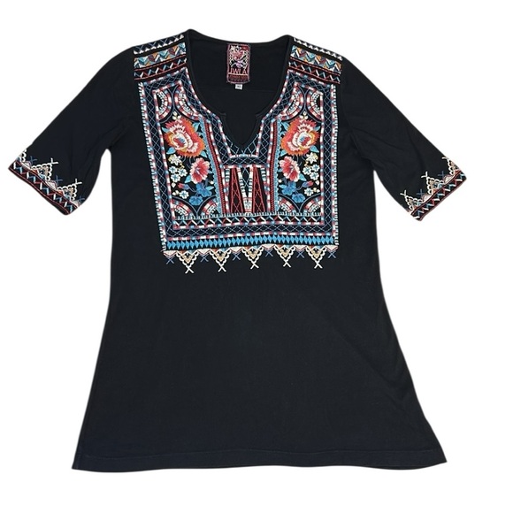 JOHNNY WAS LA MINA EMBROIDERED TOP size XS - Picture 2 of 13